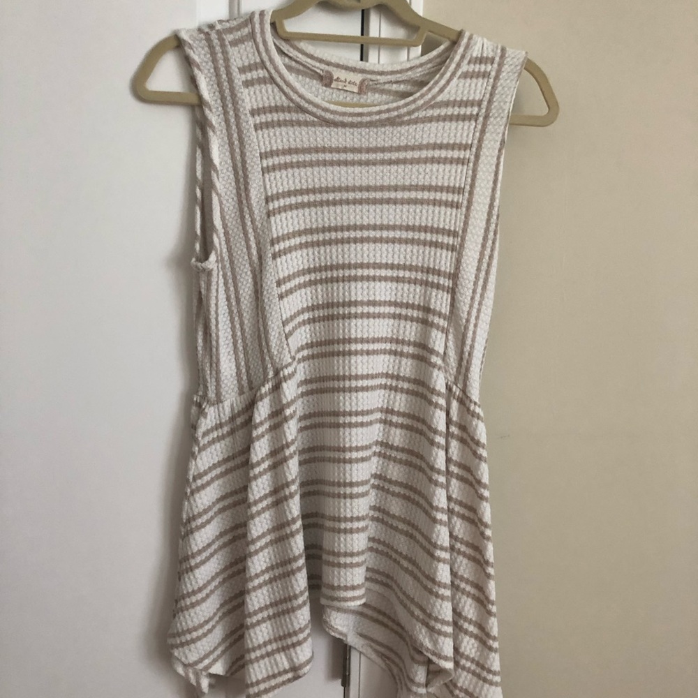 Altar’d State Asymmetrical Striped Tank
